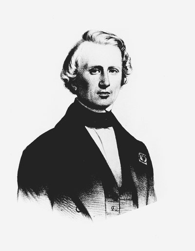 UJJ Leverrier, Franse astronoom die de positie van planeet Neptunus berekende in 1846 door Unbekannt
