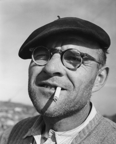 Umberto Bratti, een Donzere-Mondragon kanaal- en energiearbeider, 1952 door Unbekannt
