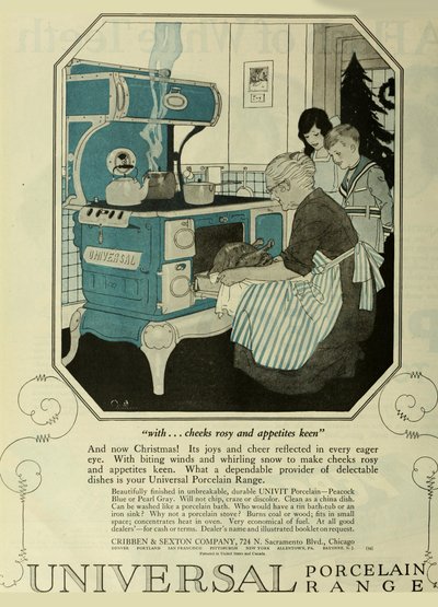 Universeel porselein assortiment, reclame uit The Saturday Evening Post, ca. 1920-1925 door Unbekannt