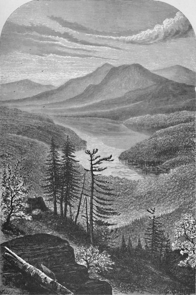 Bovenste Ausable-meer, ca. 1870, 1883 door Unbekannt