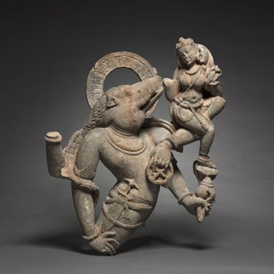 Vahara, Zwijnenincarnatie van Vishnu, 700-800 door Unbekannt