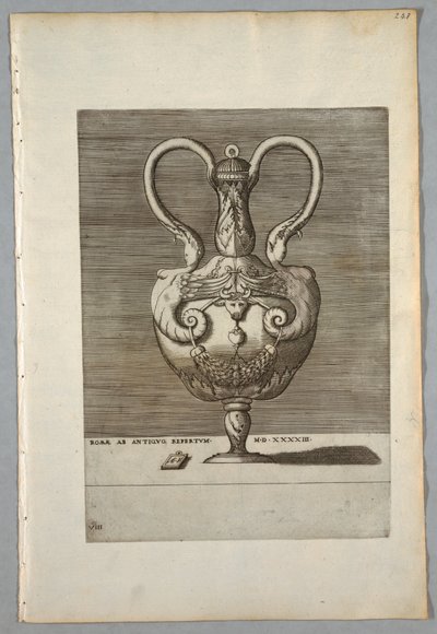 Vaas (plaat 8 van een serie), 1543 door Unbekannt