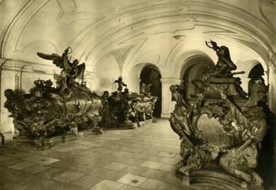 Grafkelder van de Habsburgers in de Kapucijnenkerk, Wenen, Oostenrijk door Unbekannt