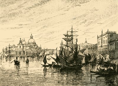 Venetië: Uitzicht vanaf de Riva Degli Schiavoni door Unbekannt