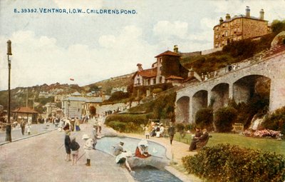 Ventnor, I.O.W - Kinder vijver door Unbekannt