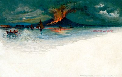 Vesuvius in 1872 door Unbekannt