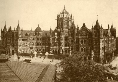 Victoria Station, Bombay, 1930 door Unbekannt