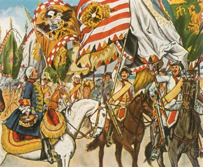 Overwinningsviering in Hohenfriedberg, 4 juni 1745, 1936 door Unbekannt