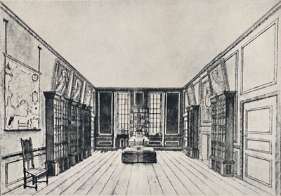 Uitzicht naar de Theems in Samuel Pepys Bibliotheek, York Gebouwen, 1928 door Unbekannt