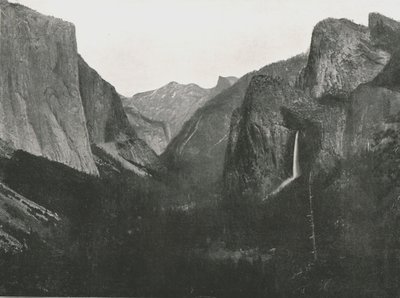 Uitzicht vanaf Artists Point, Yosemite Valley, VS door Unbekannt