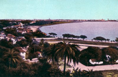 Uitzicht vanaf Malabar Hill, Bombay, India, begin 20e eeuw door Unbekannt