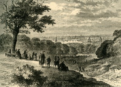 Uitzicht vanaf One-Tree Hill, Greenwich Park, in 1846, ca. 1878 door Unbekannt