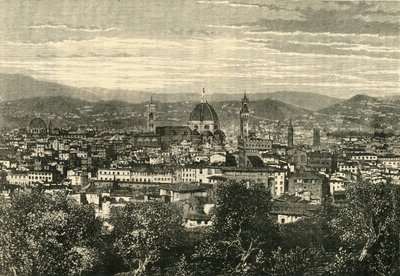 Uitzicht op Florence vanaf de Belvedere door Unbekannt