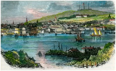 Uitzicht op Halifax, Nova Scotia, ca. 1870 door Unbekannt