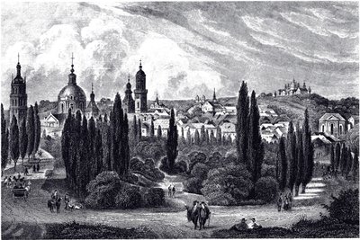 Uitzicht op Lemberg, ca. 1845 door Unbekannt