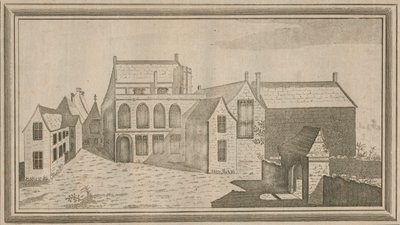 Uitzicht op Minster Lovel Priory in het graafschap Oxford, 1784 door Unbekannt