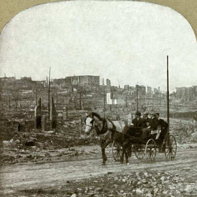 Uitzicht op Nobb Hill. De miljonairswoonwijk, 1906 door Unbekannt