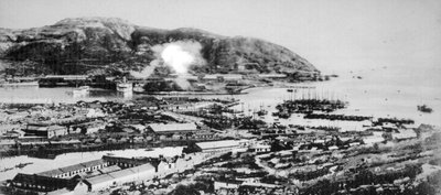Uitzicht op Port Arthur, Mantsjoerije, 1904 door Unbekannt