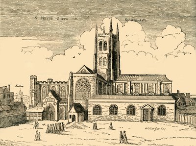 Uitzicht op St. Mary Overy, c1878 door Unbekannt