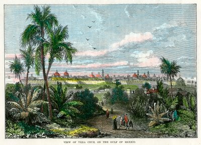 Uitzicht op Vera Cruz, aan de Golf van Mexico, Mexico, ca. 1880 door Unbekannt
