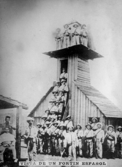 Uitzicht op een Spaans fort, 19e eeuw, 1920s door Unbekannt