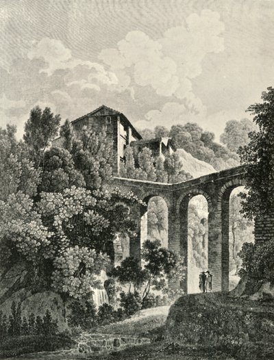 Uitzicht op het aquaduct, nabij de Alhambra, 19e eeuw door Unbekannt