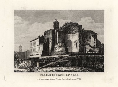 Uitzicht op de Tempel van Venus en Roma, Rome door Unbekannt