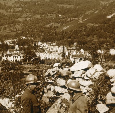 Uitzicht op de linies, Metzeral, Noord-Frankrijk, ca. 1914-ca. 1918 door Unbekannt