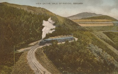 Uitzicht op de Vale of Rheidol Railway, begin 20e eeuw door Unbekannt
