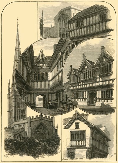 Gezichten in Coventry, 1898 door Unbekannt