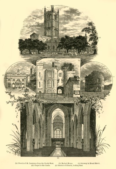 Uitzichten in Ludlow, 1898 door Unbekannt