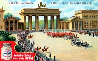 Uitzichten van hoofdsteden: Brandenburger Tor, Berlijn, ca. 1900 door Unbekannt