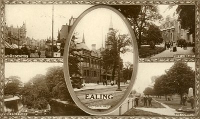 Uitzichten van Ealing, West-Londen, 1917 door Unbekannt