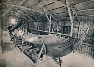 Vikingschip, 1914 door Unbekannt