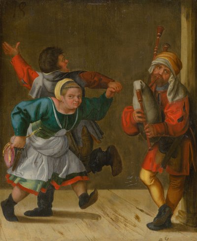 Dorpsdans, ca. 1600 door Unbekannt