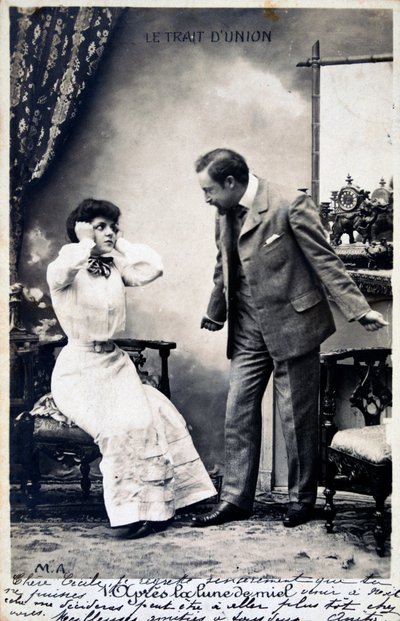 Vintage Franse ansichtkaart, ca. 1900 door Unbekannt
