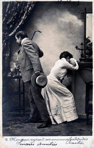 Vintage Franse ansichtkaart, c1900 door Unbekannt