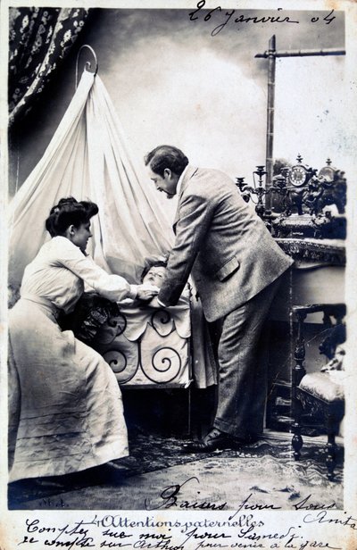 Vintage Franse ansichtkaart, ca. 1900 door Unbekannt