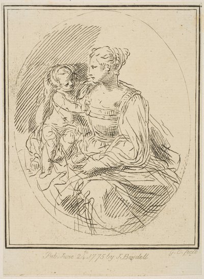 Maagd en Kind, 1775 door Unbekannt