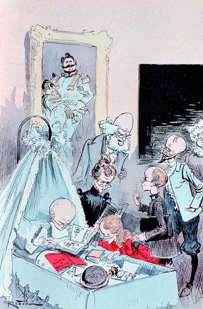 Visie van een intellectuele familie in de jaren 1950, 1883 door Unbekannt