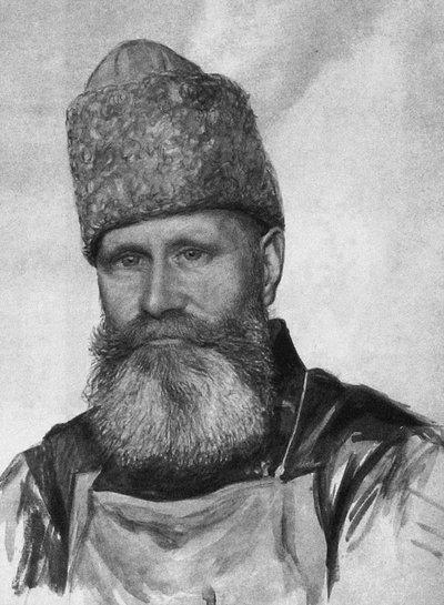 Vladimir Fyodorovich Dzhunkovsky 1865-1938 in de Taganka-gevangenis, 1919-1920 door Unbekannt