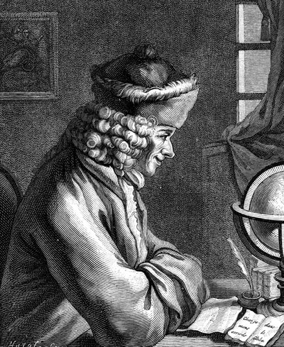 Voltaire, 18e-eeuwse Franse auteur, toneelschrijver, satiricus en letterkundige door Unbekannt