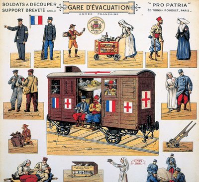 Rode Kruis-treinwagon, ca. 1916-1918 door Unbekannt
