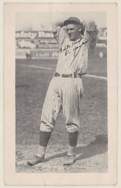 Waite Hoyt, P. Yanks, van honkbal stripkaarten W575-2 door Unbekannt