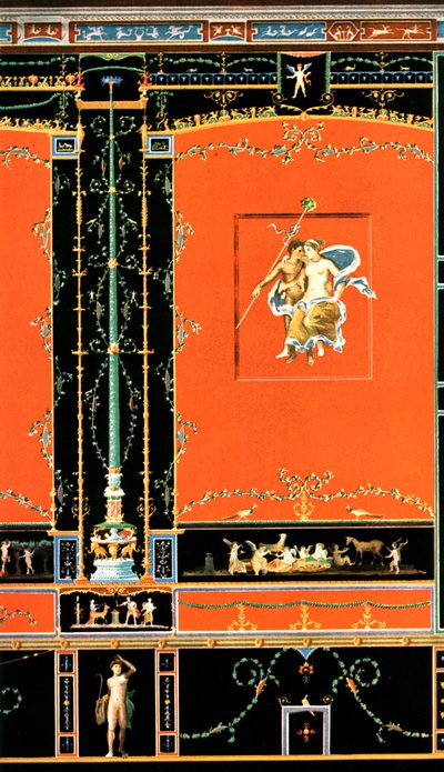 Muurdecoratie, Pompeii, Italië door Unbekannt