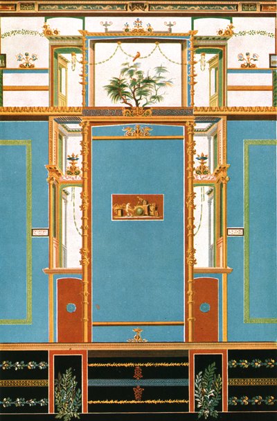 Muurdecoratie, Pompeii, Italië, 1928 door Unbekannt