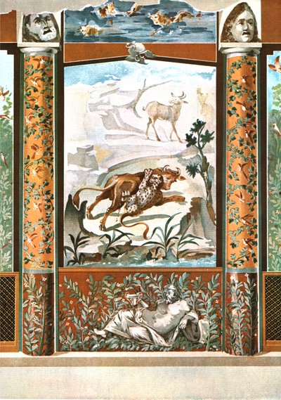 Muurschildering, Pompeii, Italië, 1928 door Unbekannt
