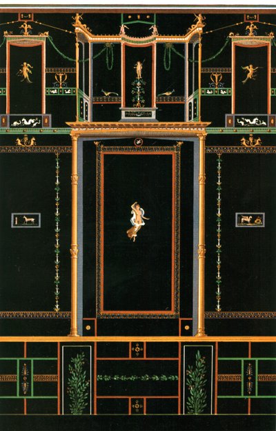Muurdecoratie, Pompeii, Italië door Unbekannt