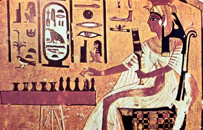 Muurschildering uit het graf van Nefertari, Thebe, Oud-Egypte, 19e dynastie, 13e eeuw v.Chr. door Unbekannt