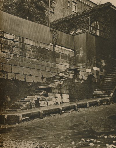 Wapping Old Stairs, waar de watermannen werkten, ca. 1935 door Unbekannt